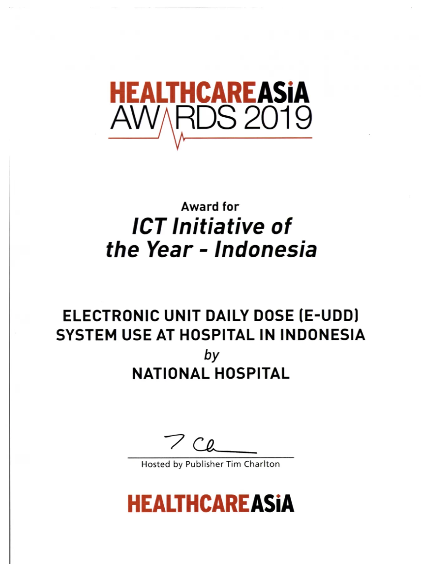 Healthcare Asia Awards 2019-ICT Initiative of the Year