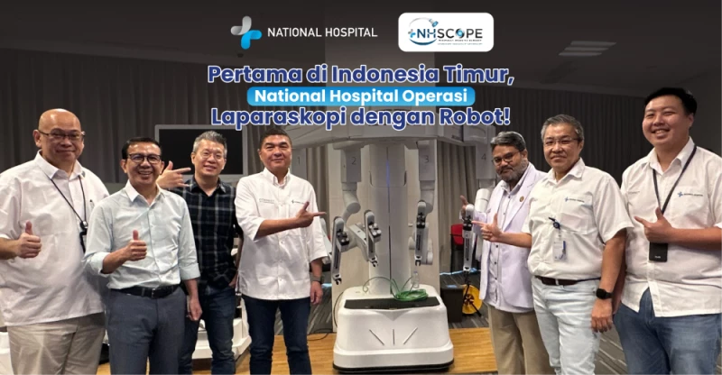 National Hospital Becomes the First in Eastern Indonesia to Perform Robotic Laparoscopic Surgery