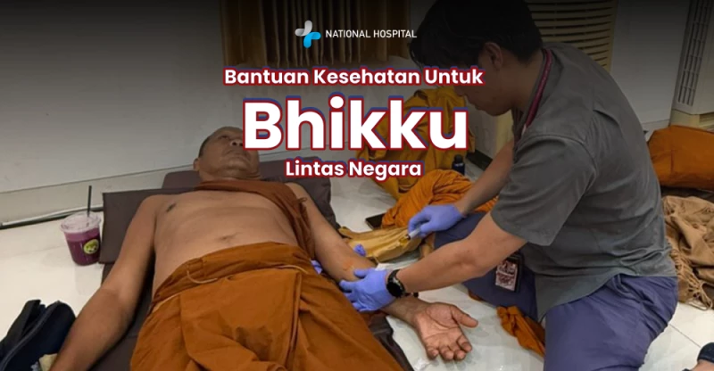 National Hospital Provides Free Healthcare Assistance for 58 International Bhikkhus