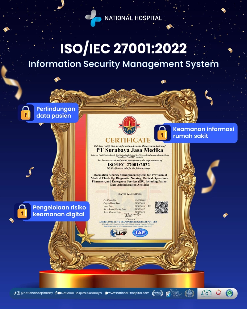National Hospital Achieves ISO/IEC 27001:2022 Certification for Information Security Management System