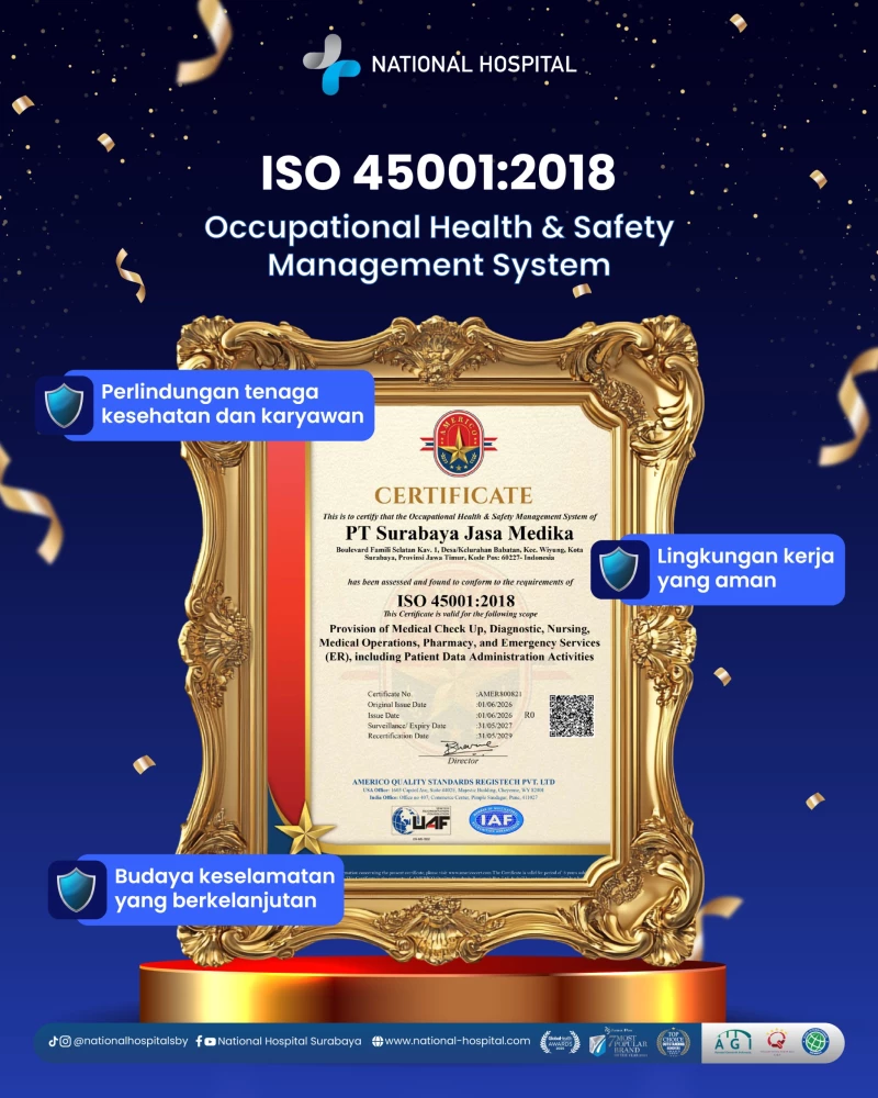 National Hospital Achieves ISO 45001:2018 Certification for Occupational Health & Safety Management System
